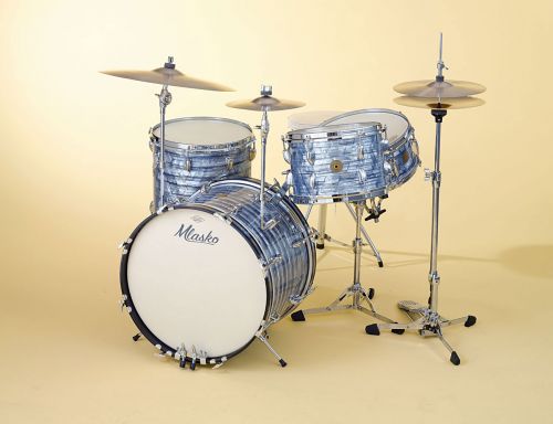 Four piece set pictured with Sky Blue Pearl wrap finish