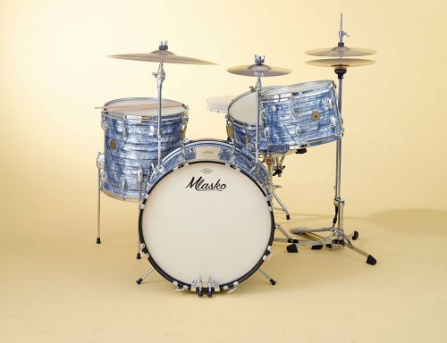 Four piece set pictured with Sky Blue Pearl wrap finish front